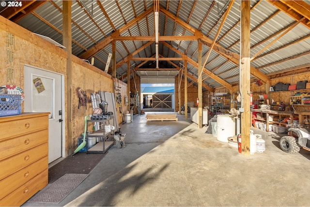 view of horse barn