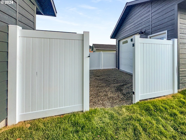 view of home's exterior with a garage