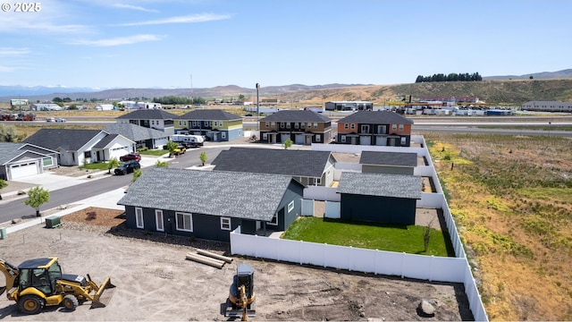 660 E St E, Baker City, OR 97814 - aerial perspective of suburban area featuring mountains