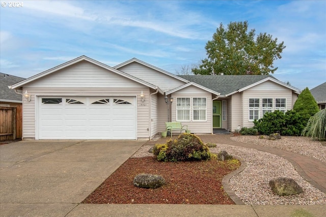 ranch-style house with a garage