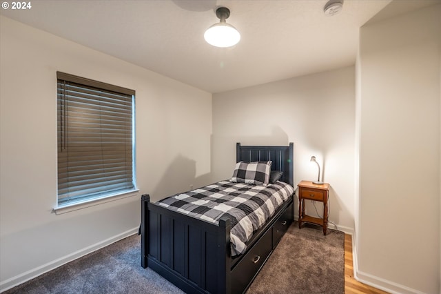 bedroom with baseboards