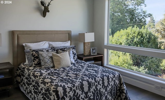 bedroom featuring multiple windows