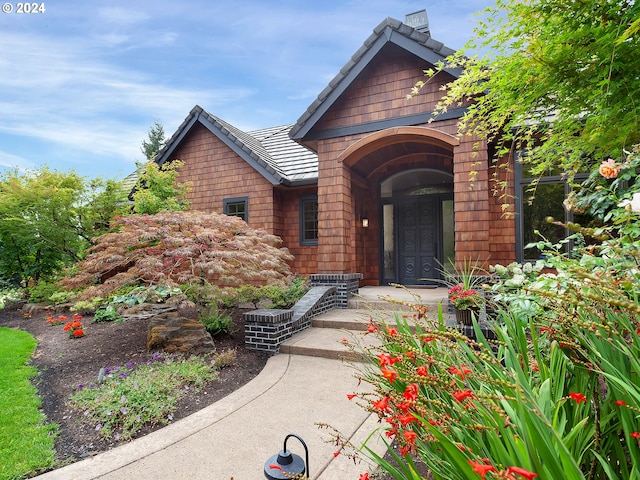 view of front of property