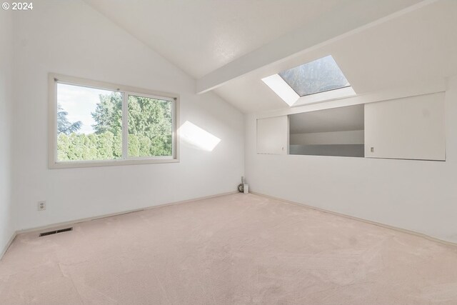 unfurnished bedroom featuring light carpet and a closet