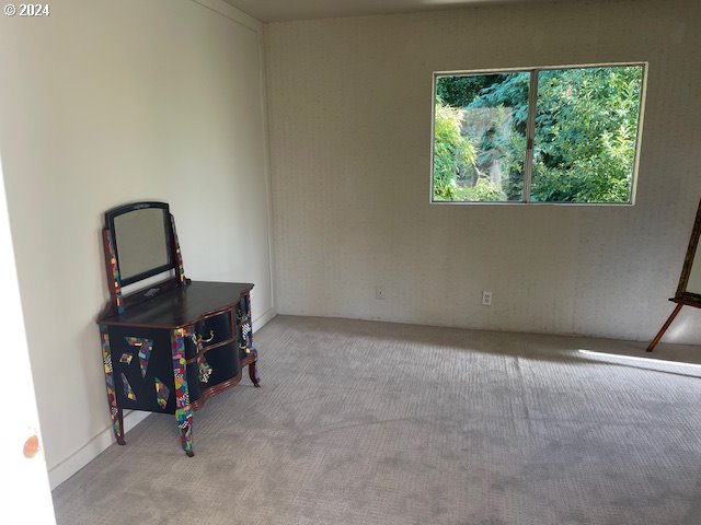 interior space with light colored carpet