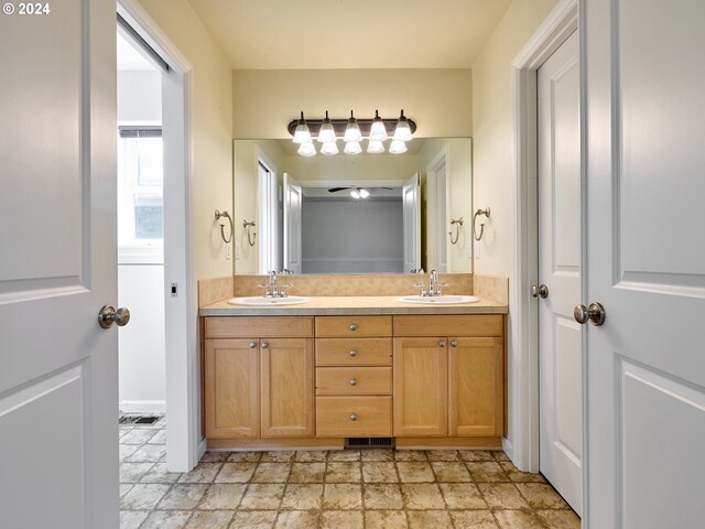 bathroom featuring vanity