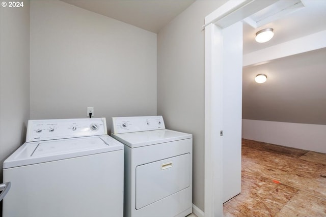 laundry area featuring independent washer and dryer