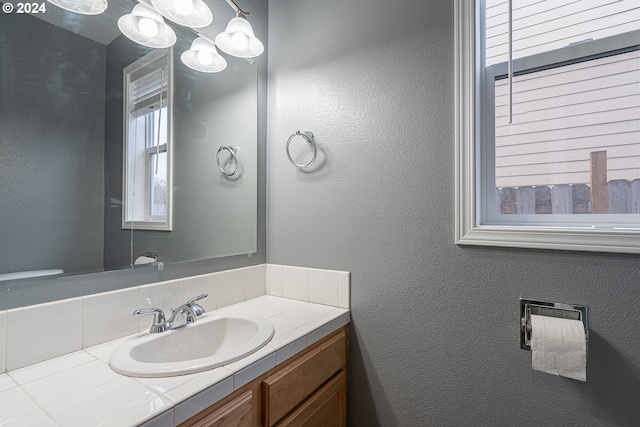 bathroom featuring vanity