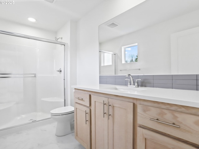 1923 NW 18th Ave, Battle Ground, WA 98604 - bathroom with vanity, toilet, and walk in shower