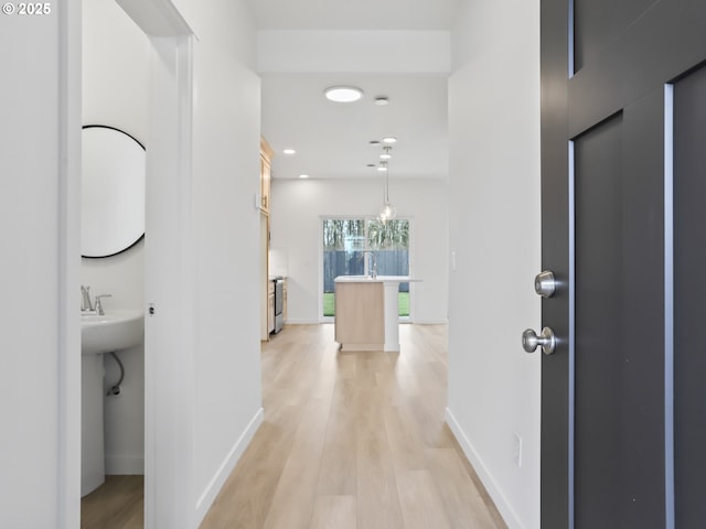 1923 NW 18th Ave, Battle Ground, WA 98604 - hall with light hardwood / wood-style flooring