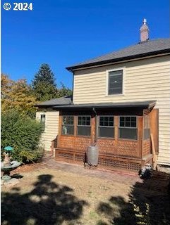 view of rear view of property