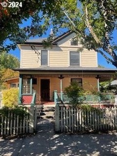 view of front of house with a porch