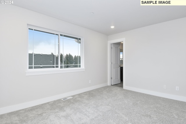 unfurnished room featuring carpet floors