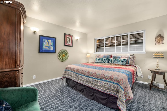 bedroom featuring carpet flooring