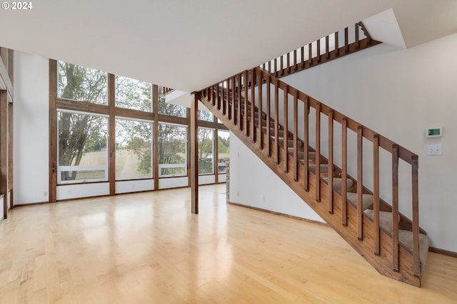 living room featuring light hardwood / wood-style floors