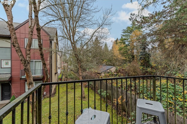 view of balcony