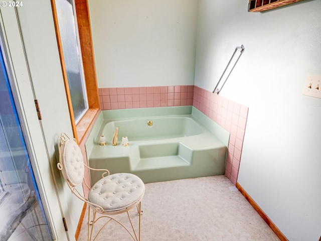 bathroom with a bathtub