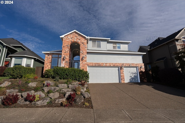 view of front of home featuring a garage