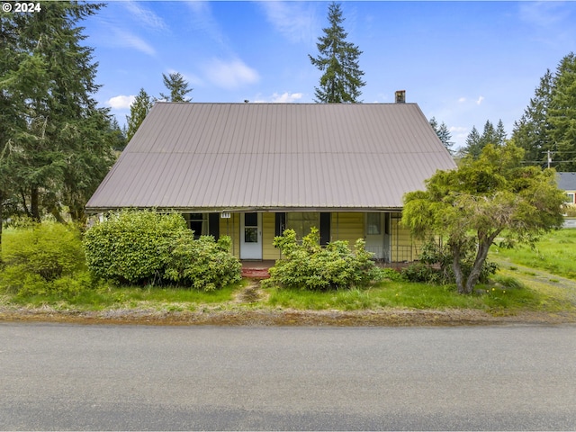 121 Jones Rd, Pe Ell, WA 98572 - view of front of property with covered porch