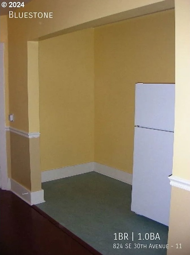 view of spare room