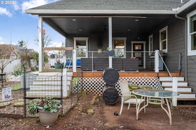 view of patio / terrace featuring a porch