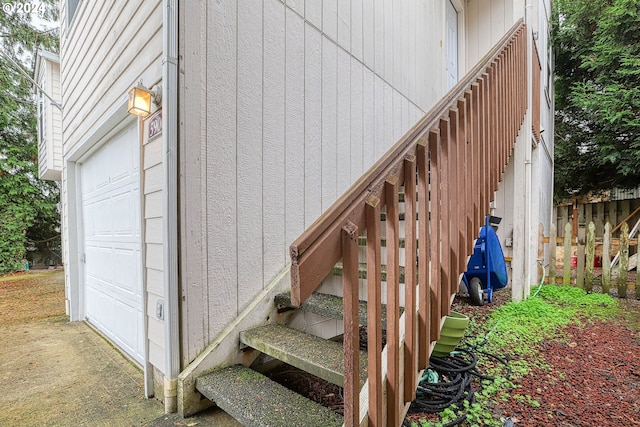 view of stairs