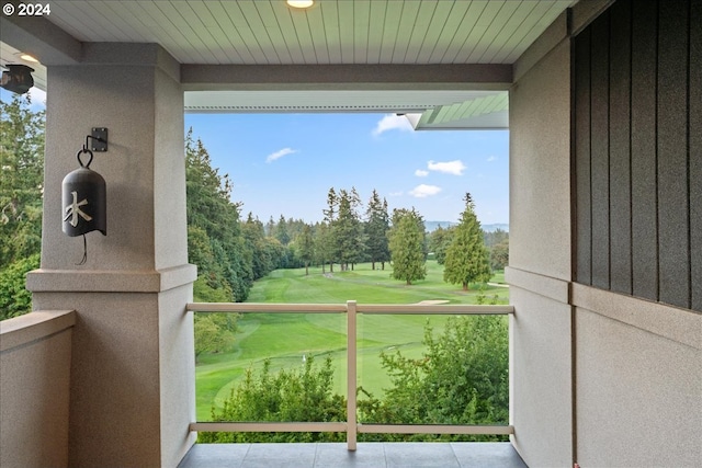 view of balcony