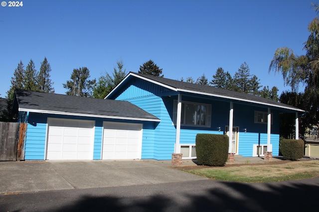 view of front of house featuring a garage