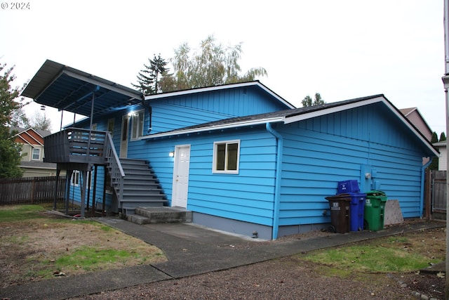 view of rear view of house