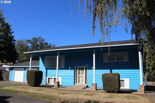 split foyer home with a garage