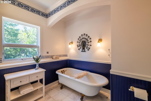 bathroom with a bathing tub