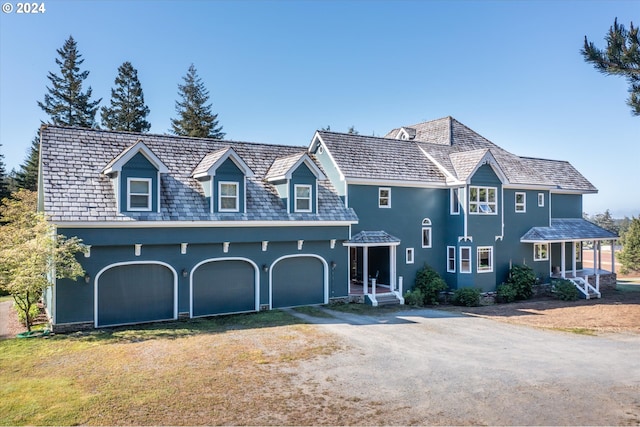 view of front of house featuring a garage