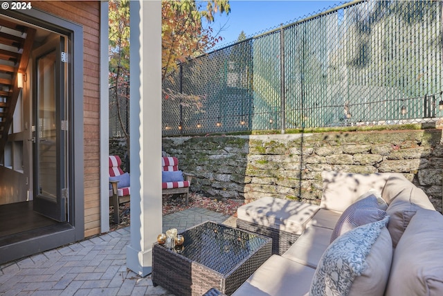 view of patio / terrace featuring outdoor lounge area