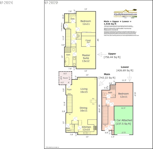 7926 SE 6th Ave Unit 4, Portland, OR 97202 - home floor plan