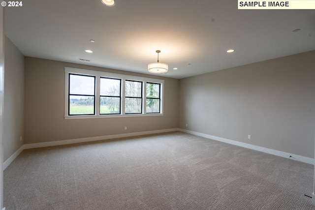 view of carpeted empty room