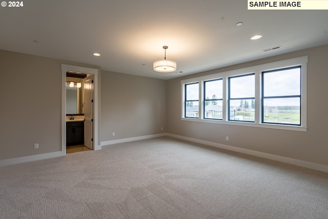 carpeted empty room with a healthy amount of sunlight