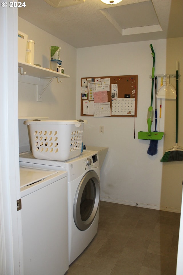 laundry room featuring washer and dryer