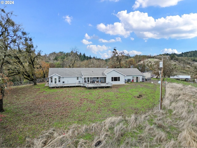 exterior space with a deck