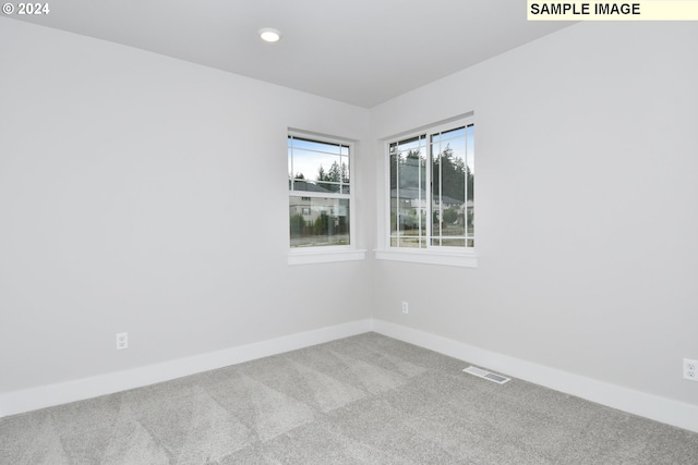 view of carpeted empty room