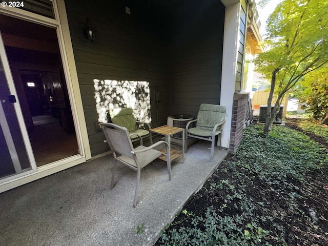 view of patio with cooling unit