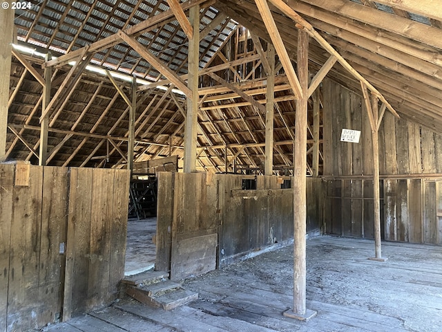 view of attic