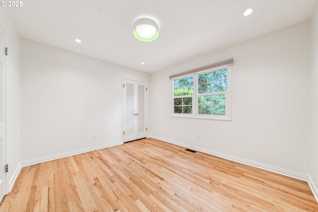 2585 Dellwood Dr, Lake Oswego, OR 97034 - spare room with recessed lighting, baseboards, and light wood finished floors