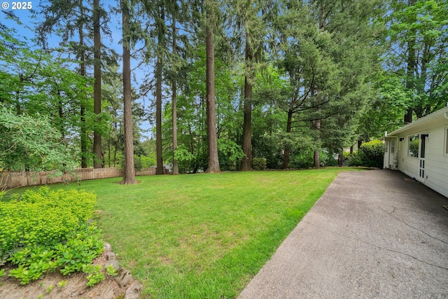 2585 Dellwood Dr, Lake Oswego, OR 97034 - view of yard with a patio area and fence