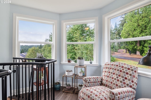 sunroom featuring a wealth of natural light