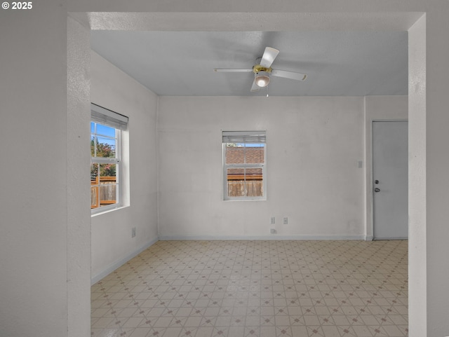 430 SE Elliott Ave, Gresham, OR 97080 - spare room with baseboards, light floors, and ceiling fan