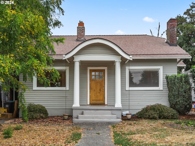 view of bungalow