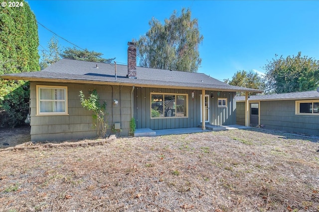 view of back of property