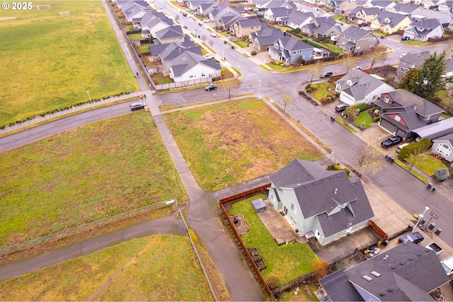 aerial view featuring a residential view