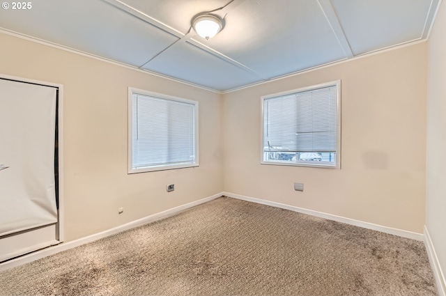 empty room featuring carpet flooring