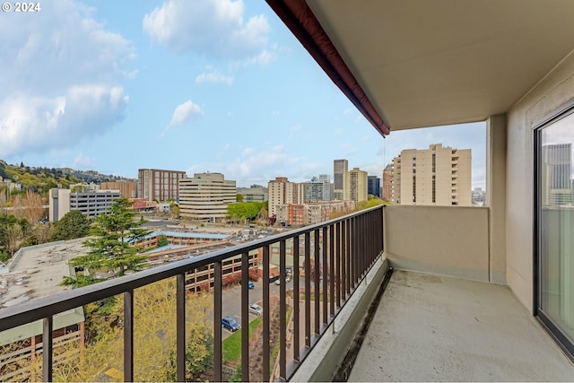 view of balcony